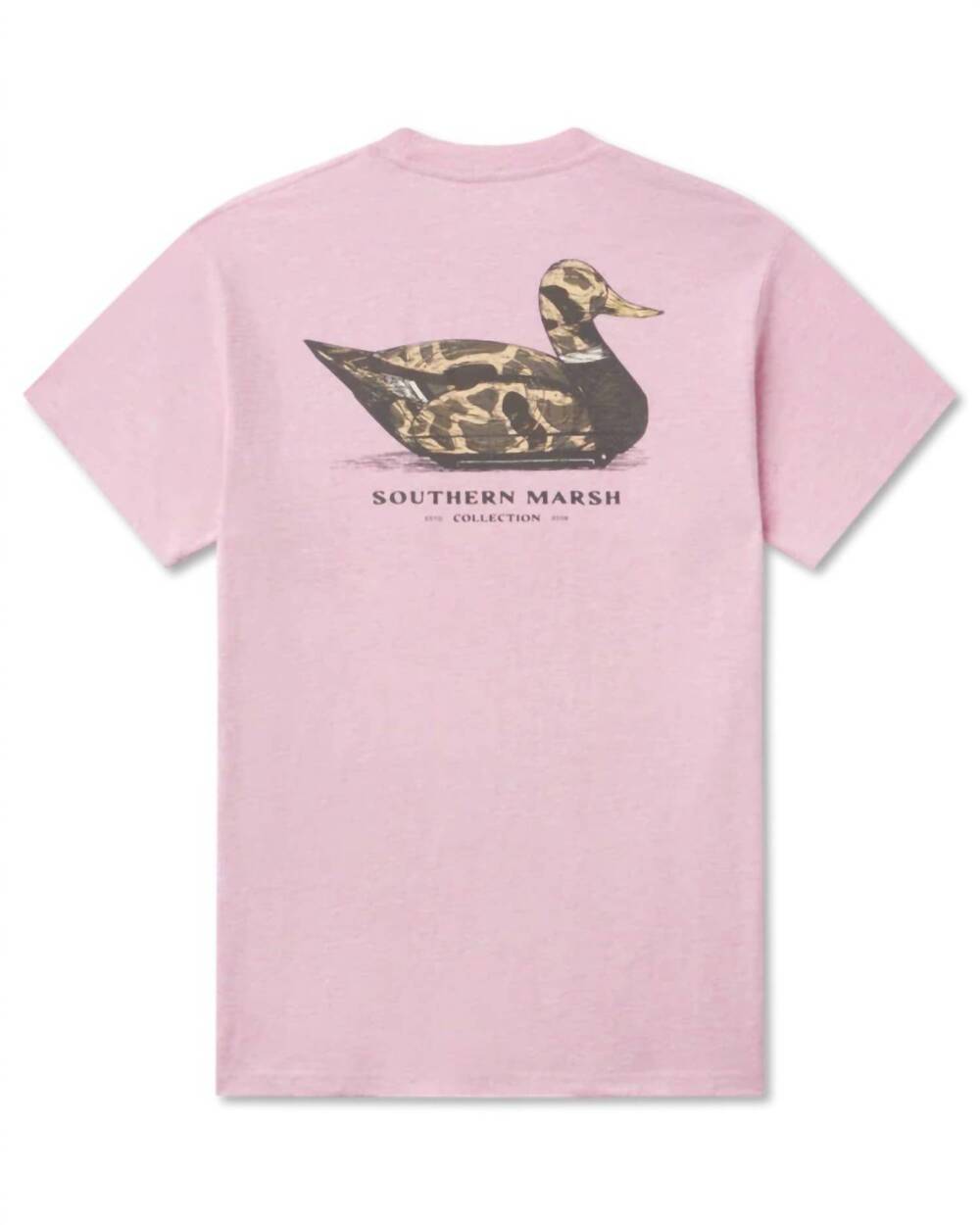 NEW SOUTHERN MARSH unisex vintage duck decoy tee in washed camellia